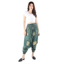 Load image into Gallery viewer, Modern Abstract drop crotch pants in Teal PP0056 030000 17