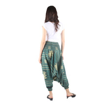 Load image into Gallery viewer, Modern Abstract drop crotch pants in Teal PP0056 030000 17