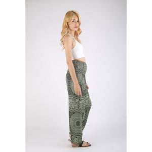 Monotone Mandala 31 women harem pants in Green PP0004 020031 04