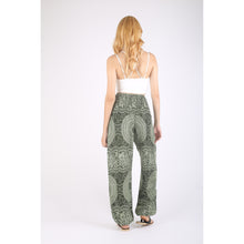 Load image into Gallery viewer, Monotone Mandala 31 women harem pants in Green PP0004 020031 04