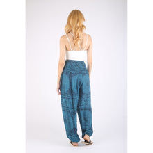 Load image into Gallery viewer, Monotone Mandala 31 women harem pants in Ocean Blue PP0004 020031 06