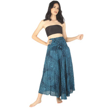 Load image into Gallery viewer, Monotone Mandala Women&#39;s Bohemian Skirt in Ocean Blue SK0033 020031 06