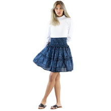 Load image into Gallery viewer, Monotone Mandala Women&#39;s Skirts in Navy SK0090 020031 02
