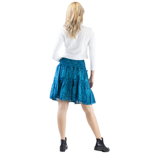 Monotone Mandala Women's Skirts in Ocean Blue SK0090 020031 06