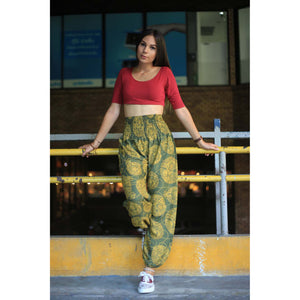 Floral Classic 98 women harem pants in Green PP0004 020098 07