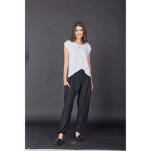 Load image into Gallery viewer, Solid color women harem pants in Black PP0004 020000 10
