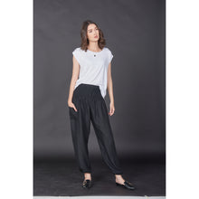 Load image into Gallery viewer, Solid color women harem pants in Black PP0004 020000 10