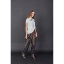 Load image into Gallery viewer, Peacock 7 Men/Women&#39;s Harem Pants in Balck White PP0004 020007 06