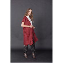 Load image into Gallery viewer, Solid Color Women&#39;s Kimono in Burgundy JK0030 020000 15