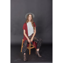 Load image into Gallery viewer, Solid Color Women&#39;s Kimono in Burgundy JK0030 020000 15