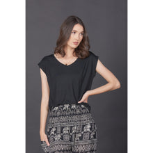 Load image into Gallery viewer, Solid Color Women&#39;s T-Shirt in Black SH0179 070000 10