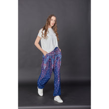 Load image into Gallery viewer, Peacock Unisex Drawstring Genie Pants in Navy Blue PP0110 020007 05