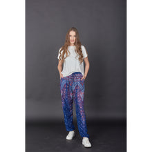 Load image into Gallery viewer, Peacock Unisex Drawstring Genie Pants in Navy Blue PP0110 020007 05