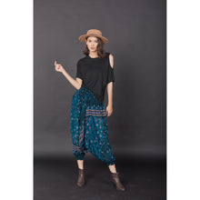 Load image into Gallery viewer, Peacock Heaven Unisex Aladdin drop crotch pants in Green PP0056 020058 05