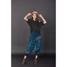 Load image into Gallery viewer, Peacock Heaven Unisex Aladdin drop crotch pants in Green PP0056 020058 05