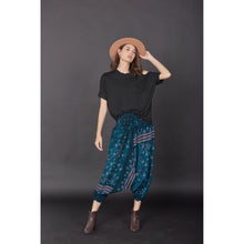 Load image into Gallery viewer, Peacock Heaven Unisex Aladdin drop crotch pants in Green PP0056 020058 05