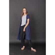 Load image into Gallery viewer, Flower  Women&#39;s Kimono in Navy Blue JK0030 020203 01