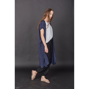 Flower  Women's Kimono in Navy Blue JK0030 020203 01