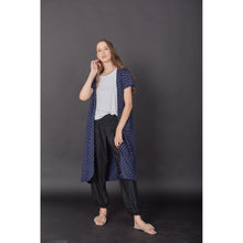 Load image into Gallery viewer, Flower  Women&#39;s Kimono in Navy Blue JK0030 020203 01