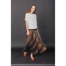 Load image into Gallery viewer, Peacock Women&#39;s Bohemian Skirt in Black Gold SK0033 020007 04