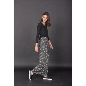 Flower Women's Palazzo pants in Gray PP0076 020201 01