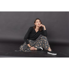 Load image into Gallery viewer, Flower Women&#39;s Palazzo pants in Gray PP0076 020201 01