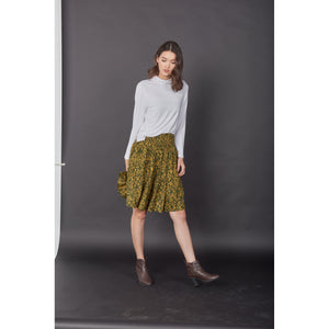 Flower Women's Skirt in Olive SK0090 020198 01