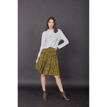 Load image into Gallery viewer, Flower Women&#39;s Skirt in Olive SK0090 020198 01