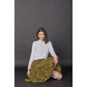 Flower Women's Skirt in Olive SK0090 020198 01