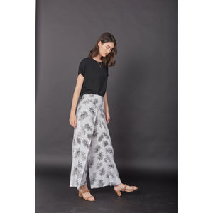 Flower Women's Palazzo pants in White PP0076 020207 01
