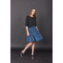 Load image into Gallery viewer, Flowers Women&#39;s Skirt in Blue SK0090 020150 01