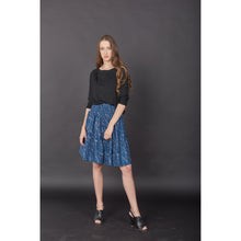 Load image into Gallery viewer, Flowers Women&#39;s Skirt in Blue SK0090 020150 01