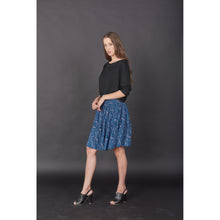 Load image into Gallery viewer, Flowers Women&#39;s Skirt in Blue SK0090 020150 01