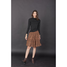 Load image into Gallery viewer, Flower Women&#39;s Skirt in Brown SK0090 020204 01