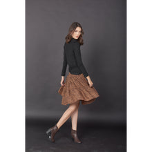 Load image into Gallery viewer, Flower Women&#39;s Skirt in Brown SK0090 020204 01