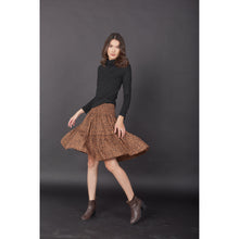 Load image into Gallery viewer, Flower Women&#39;s Skirt in Brown SK0090 020204 01