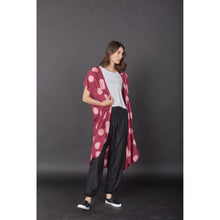 Load image into Gallery viewer, Flower Women&#39;s Kimono in Red JK0030 020211 01