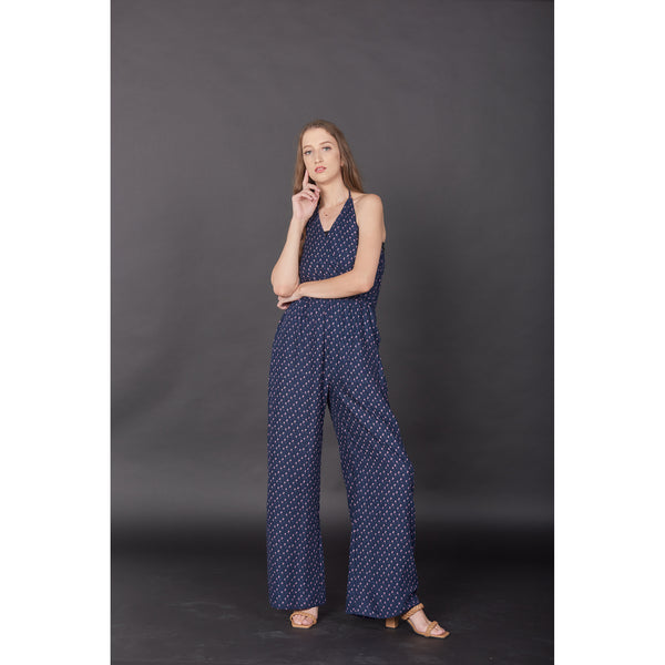 Flower Women's Jumpsuit in Navy Blue JP0041 020203 01