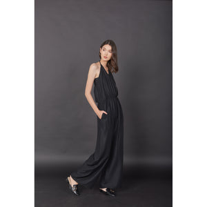 Solid Color Women's Jumpsuit in Black JP0041 020000 10