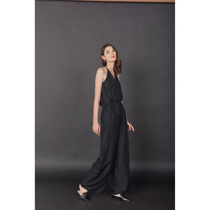 Solid Color Women's Jumpsuit in Black JP0041 020000 10