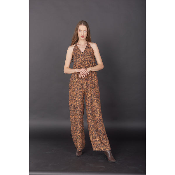 Flower Women's Jumpsuit in Brown JP0041 020204 01