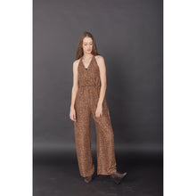 Load image into Gallery viewer, Flower Women&#39;s Jumpsuit in Brown JP0041 020204 01