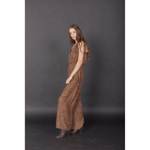 Flower Women's Jumpsuit in Brown JP0041 020204 01