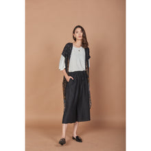 Load image into Gallery viewer, Peacock Women Kimono in Black JK0030 020007 04