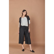 Load image into Gallery viewer, Peacock Women Kimono in Black JK0030 020007 04