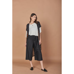 Peacock Women Kimono in Black JK0030 020007 04