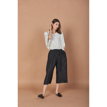 Load image into Gallery viewer, Solid Color Women&#39;s 3/4 Pants in Black PP0314 020000 10