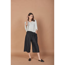 Load image into Gallery viewer, Solid Color Women&#39;s 3/4 Pants in Black PP0314 020000 10