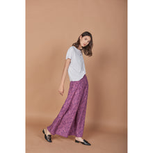 Load image into Gallery viewer, Flowers Women&#39;s Wide Leg Pants in Purple PP0311 020148 01