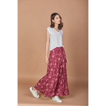 Load image into Gallery viewer, Flower Women&#39;s Palazzo pants in Burgundy PP0076 020205 01